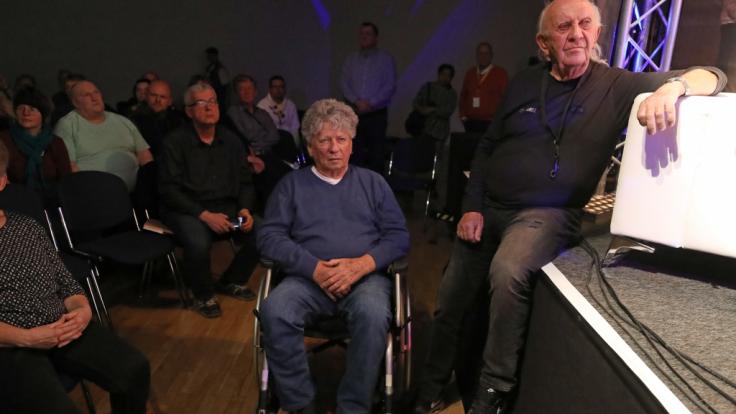 Puhdys-Musiker Harry Jeske (l.), hier mit seinem Bandkollegen Peter Meyer, ist im Alter von 82 Jahren gestorben.