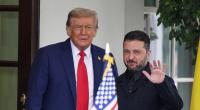 Donald Trump und Wolodymyr Selenskyj vor dem Weißen Haus.