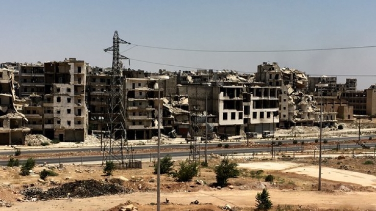 Die traurige Realität in Syrien: Ein Bild aus einem zerstörten Vorort von Aleppo. Das Werbevideo finden Sie unterhalb des Textes.