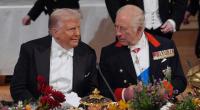 Donald Trump und König Charles III. beim Staatsbankett auf Schloss Windsor.