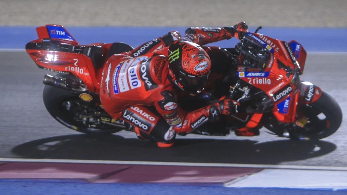 Kann der Italiener Francesco Bagnaia auch das zweite Saisonrennen der MotoGP beim Gro&szlig;en Preis von Portugal gewinnen? (Foto)