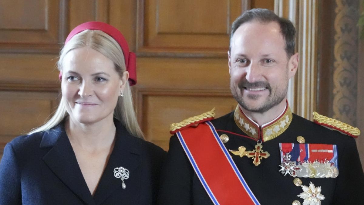 Kronprinz Haakon (r) von Norwegen und Kronprinzessin Mette-Marit. (Foto)