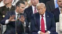Donald Trump scheint sich nicht wirklich über die Militärparade zu freuen.