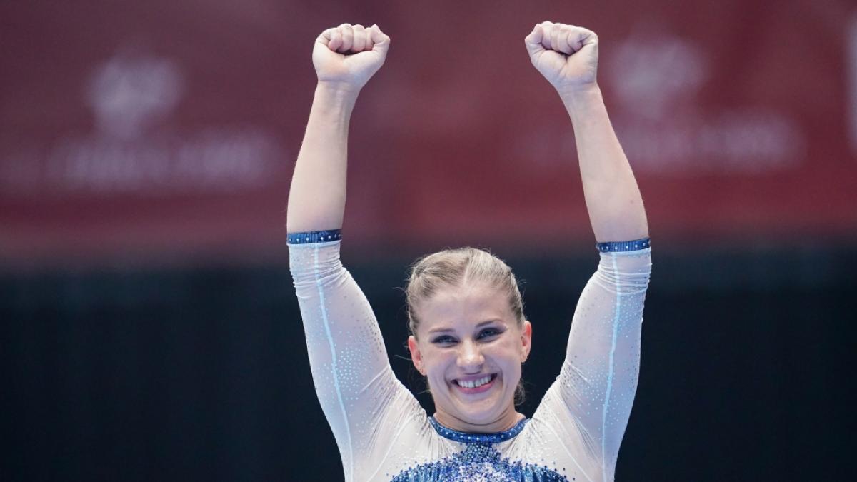 Turnerin Elisabeth Seitz unterst&uuml;tzt die ARD bei den Olympischen Spielen 2024 als Expertin. (Foto)