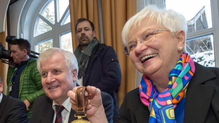 Bayerns Ministerpräsident Horst Seehofer und die CSU-Landesgruppenvorsitzende Gerda Hasselfeldt.