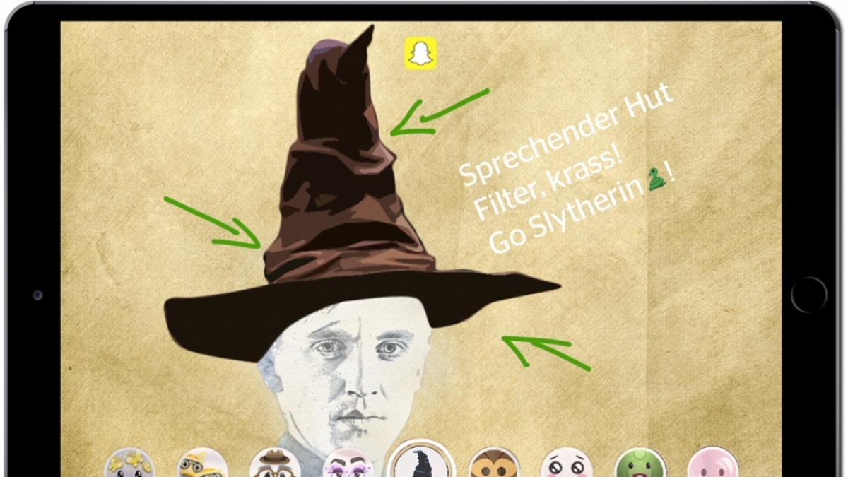 Draco Malfoy liebt Snapchat. Äußerst beliebt ist er dort zwar nicht, doch das stört den passionierten Selbstdarsteller wenig. Sein Lieblingsfilter ist der sprechende Hut. (Foto)