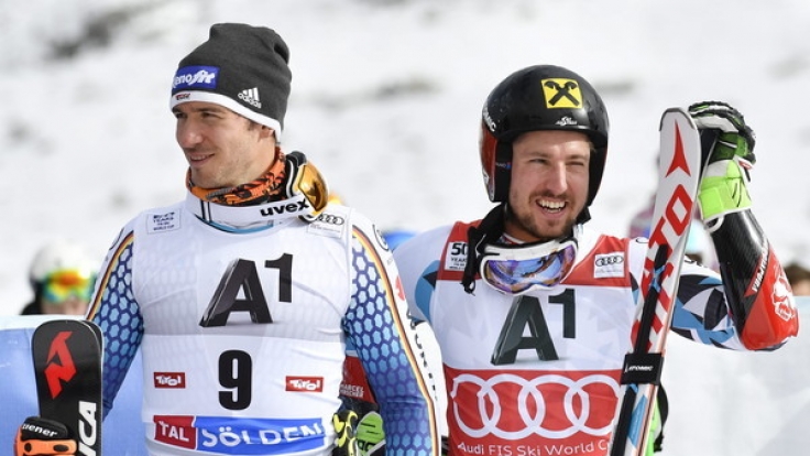 Felix Neureuther und Marcel Hirscher.