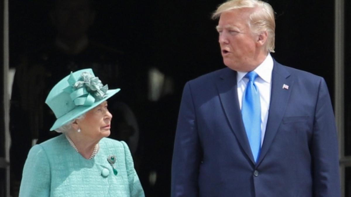 Ihre Staatsg&auml;ste wie Donald Trump empfing Queen Elizabeth II. immer mit einem freundlichen L&auml;cheln. (Foto)