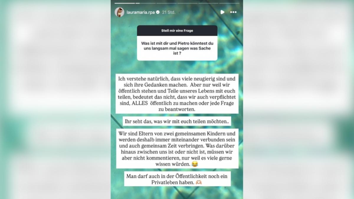 Laura Maria Rypa bezog in ihrer Instagram-Story Stellung. (Foto)