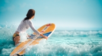 Das französische Surfer-Girl Poeti Norac ist gestorben. (Symbolbild)