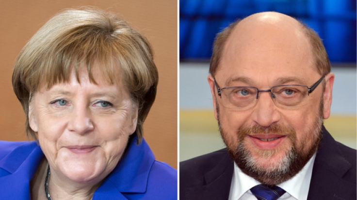 Treten bei der Bundestagswahl für die großen Parteien an: Kanzlerin Angela Merkel (CDU) und Martin Schulz (SPD).