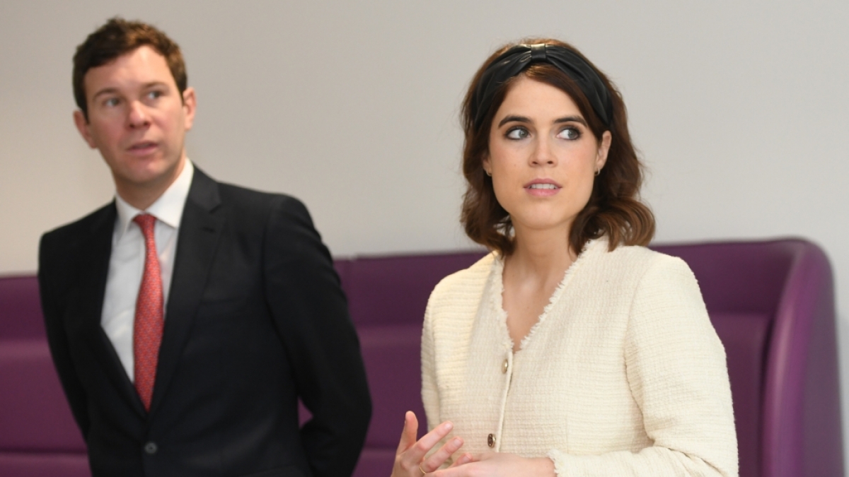 Prinzessin Eugenie von York, hier mit ihrem Ehemann Jack Brooksbank, h&auml;lt weiter eisern zu Prinz Harry und Meghan Markle. (Foto)