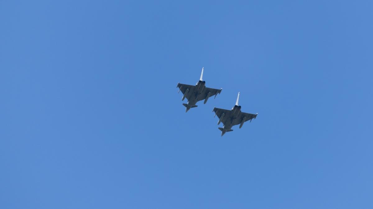Eurofighter waren beim Abfangen russischer Milit&auml;rfahrzeuge &uuml;ber der lettischen Ostsee beteiligt. (Foto)