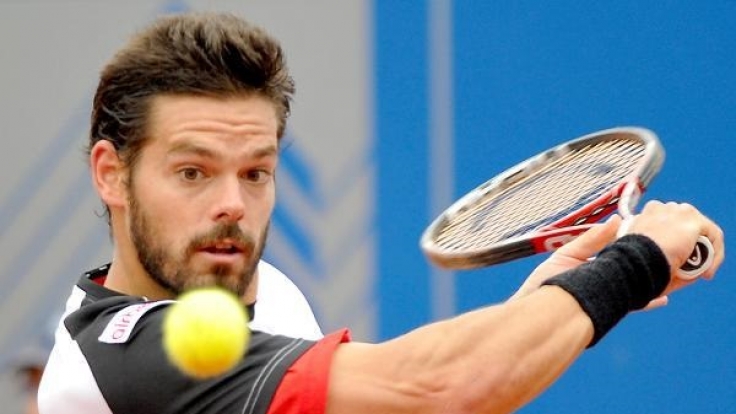 Daniel Köllerer bei einem ATP-Turnier 2010 in München.