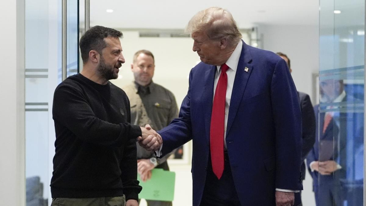 Wolodymyr Selenskyj und Donald Trump bei einem Treffen im September 2024. (Foto)