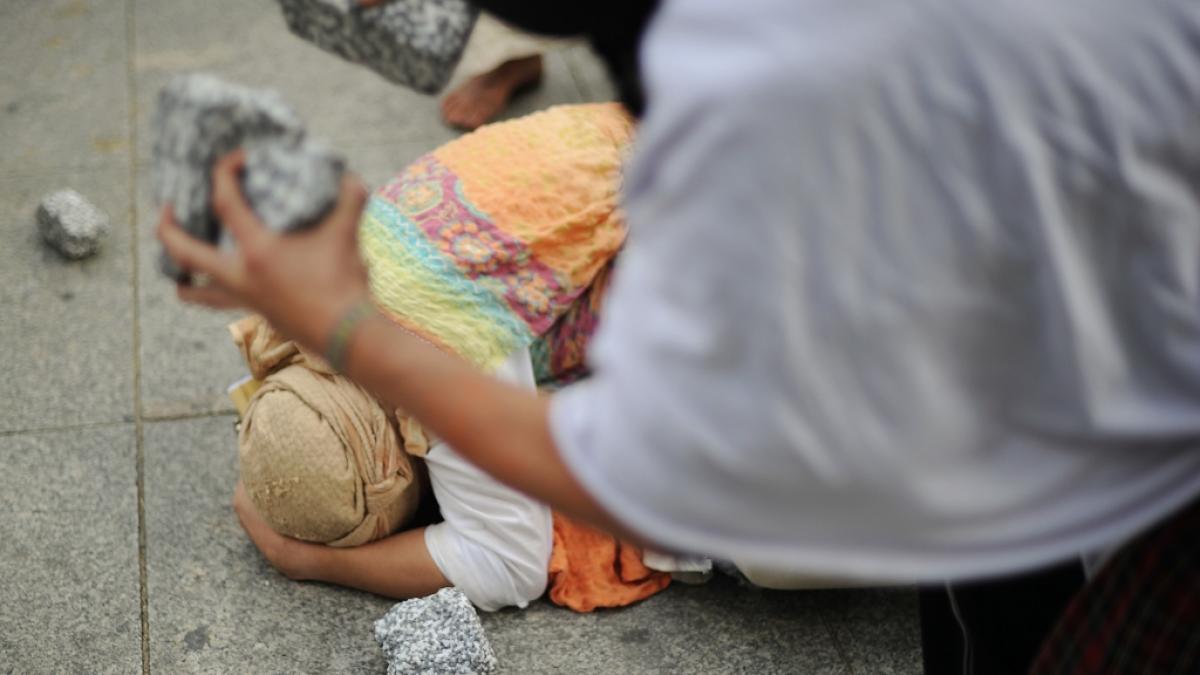 In Pakistan soll ein Mann seine Frau zu Tode gesteinigt haben. (Foto)