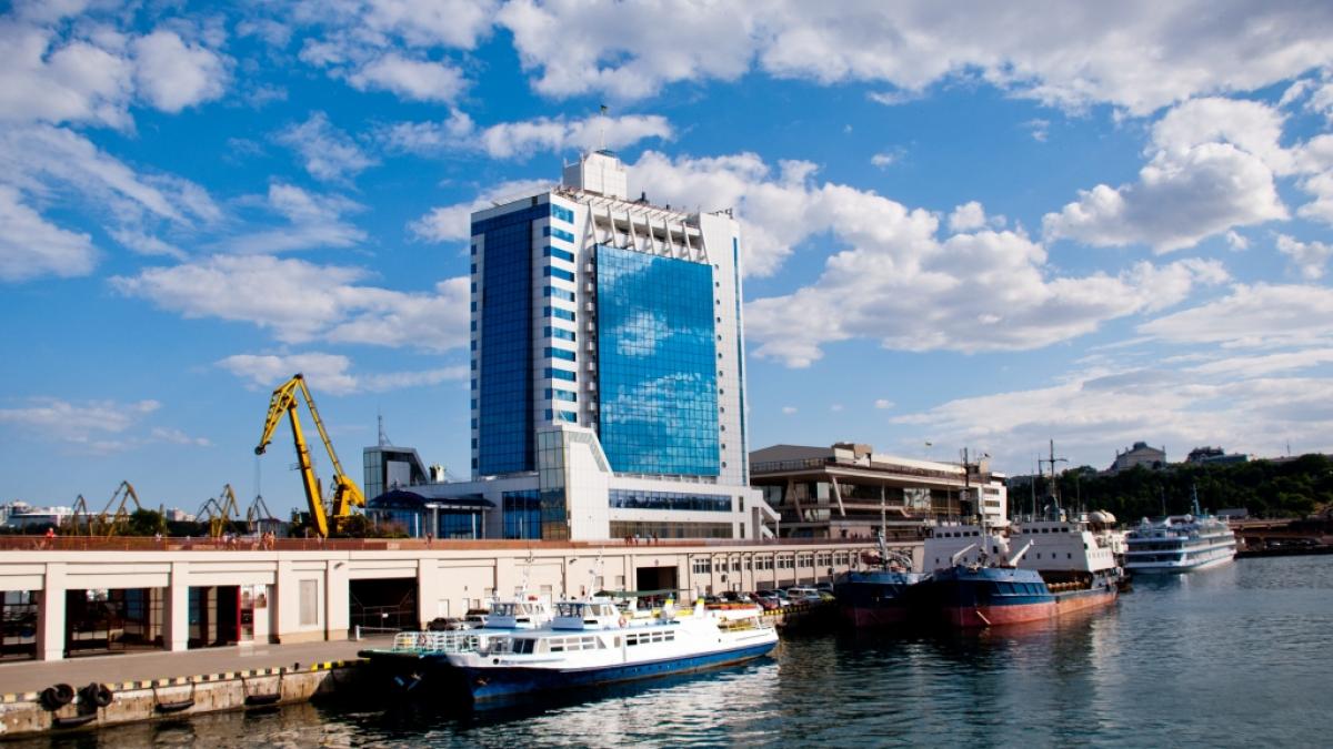 Dieses ehemalige Hotel in Odessa wurde jetzt durch Russland zerst&ouml;rt. (Foto)
