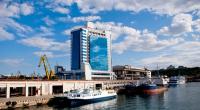 Dieses ehemalige Hotel in Odessa wurde jetzt durch Russland zerstört.