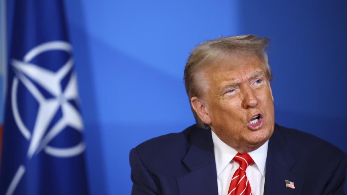 Donald Trump sprach am Rande des Nato-Gipfels in Den Haag &uuml;ber seine Bereitschaft f&uuml;r weitere US-Angriffe auf den Iran. (Foto)