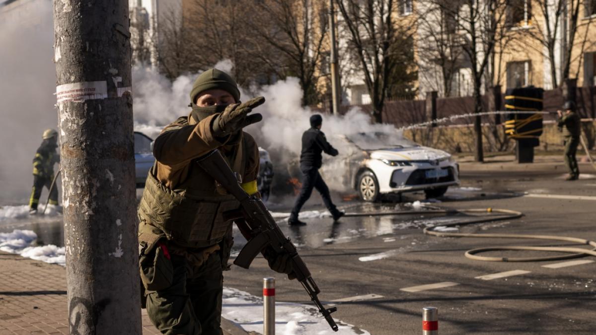 Auch an Tag 4 toben weiter heftige K&auml;mpfe in der Ukraine. (Foto)