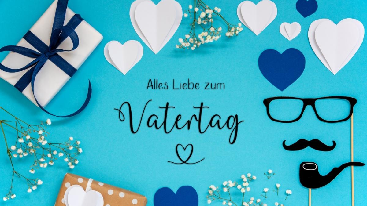 "Alles Liebe zum Vatertag" auf WhatsApp schicken. (Foto)