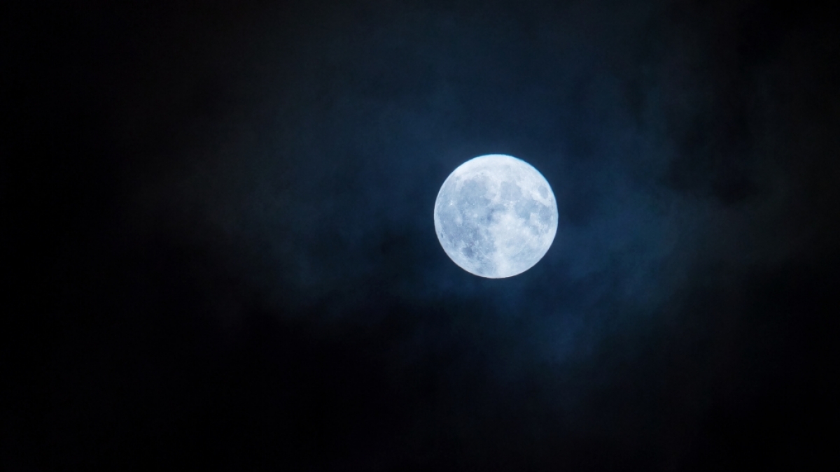 Der Februar-Vollmond wird auch Schneemond genannt. (Foto)