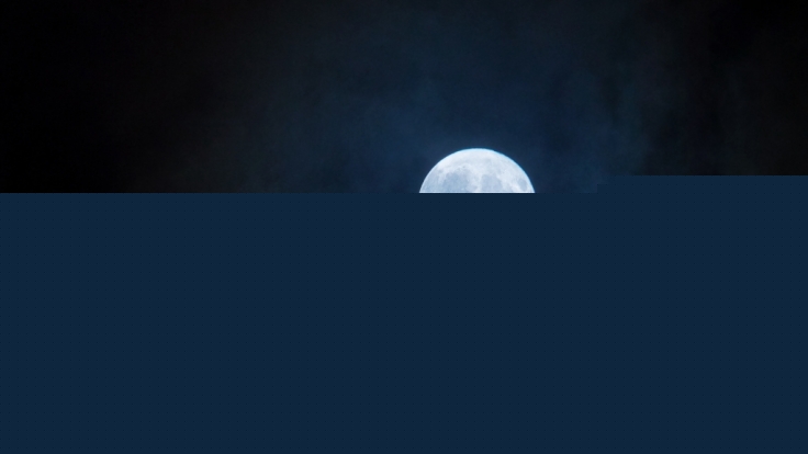 Der Februar-Vollmond wird auch Schneemond genannt.