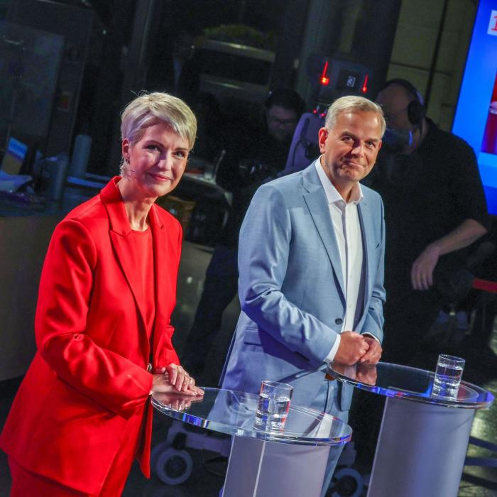 So flogen im TV-Duell vor der MeckPomm-Wahl bei SPD und AfD die Fetzen