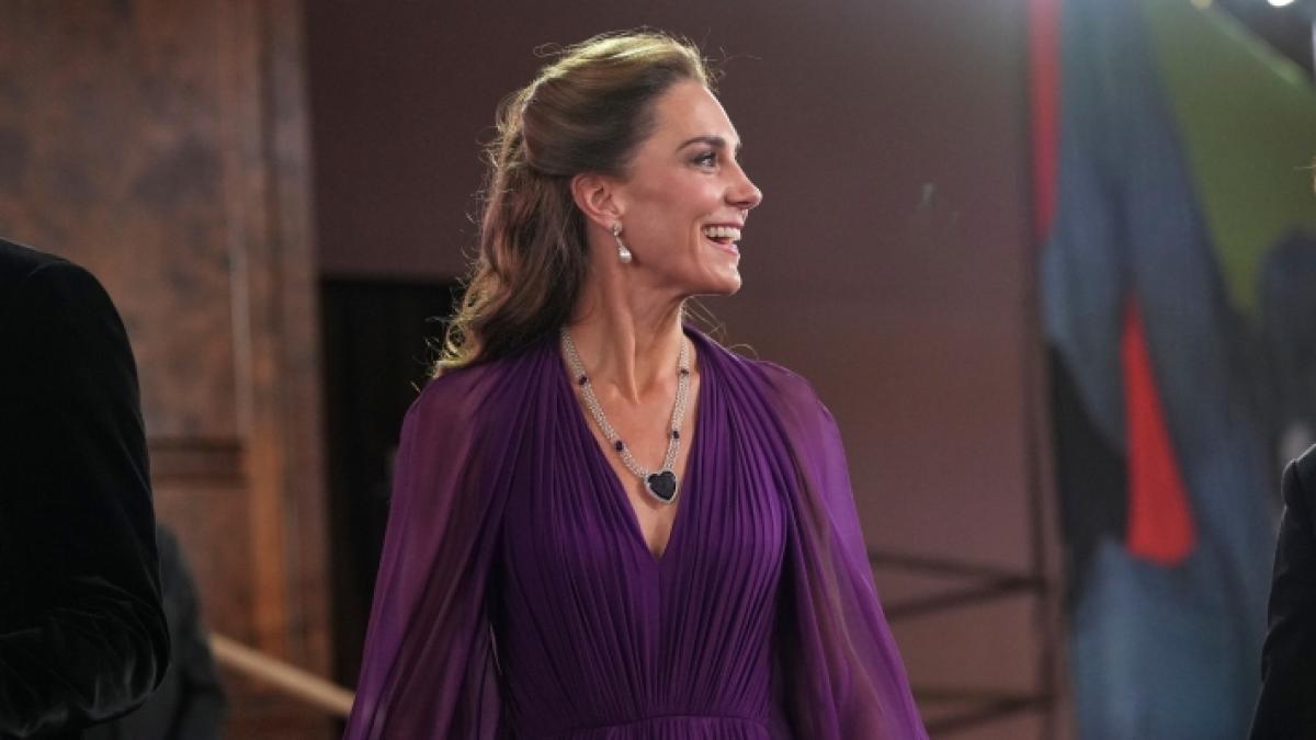 Einer ihrer seltenen Auftritte: Prinzessin Kate (44) bei der Filmpremiere zu "Digger" in London. (Foto)