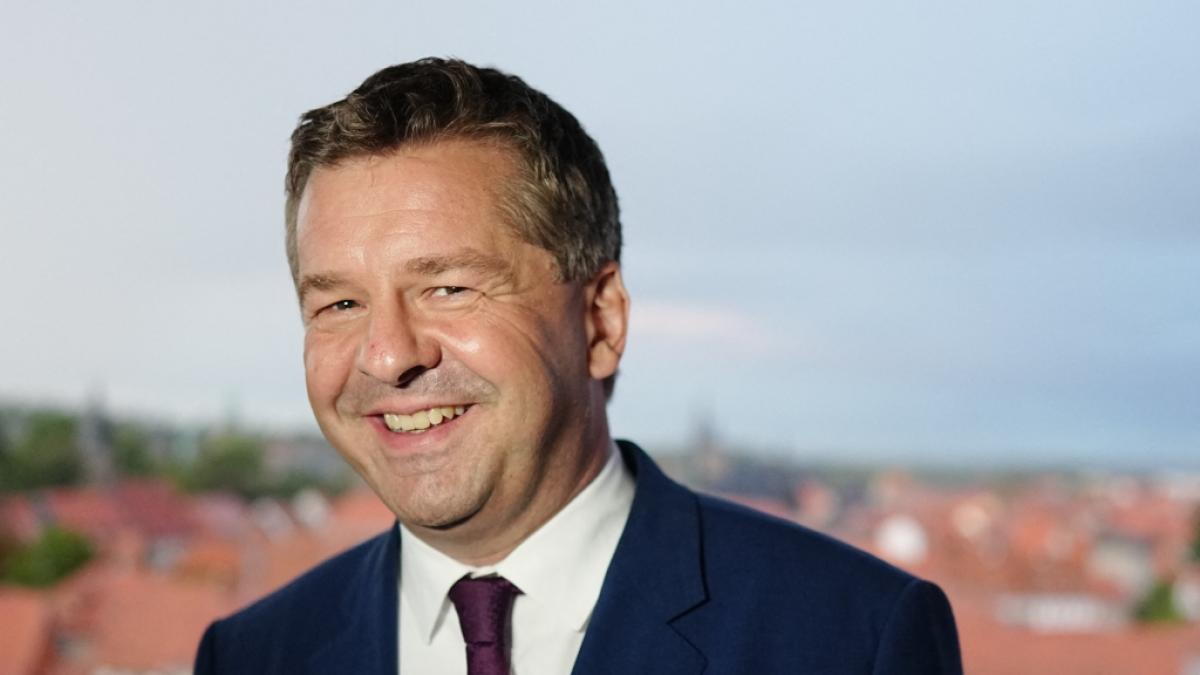 Sven Schulze (CDU), Ministerpr&auml;sident von Sachsen-Anhalt und Spitzenkandidat f&uuml;r die Landtagswahl. (Foto)