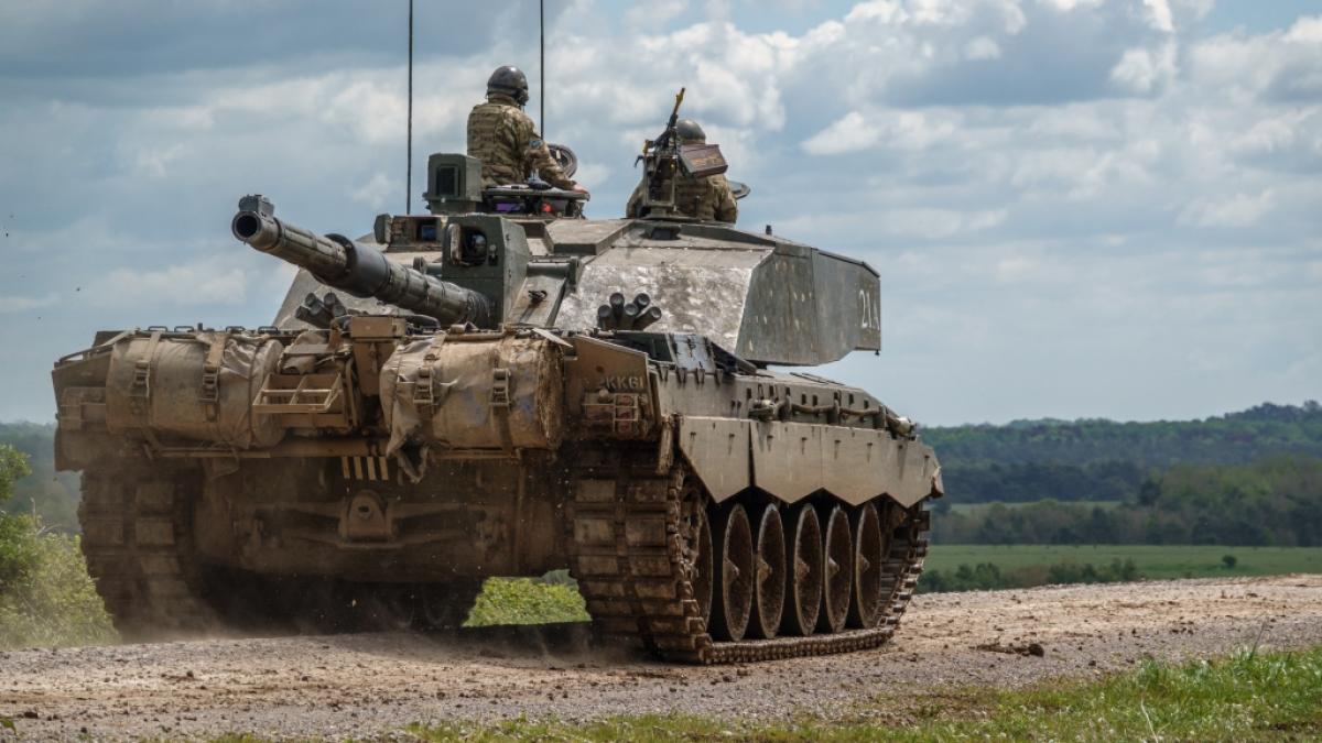 Ein britischer Challenger 2 soll im Ukraine-Krieg zerst&ouml;rt worden sein. (Symbolfoto) (Foto)