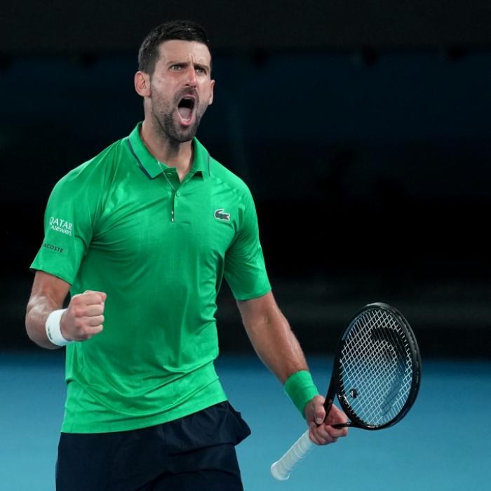 Yibing Wu wird beherrscht von Novak Djokovic