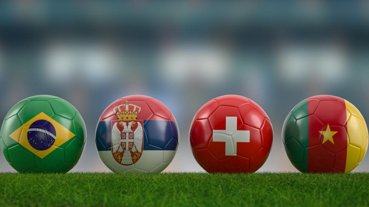 Brasilien, Serbien, Schweiz und Kamerun sind die Mannschaften in Gruppe G bei der Fu&szlig;ball-WM in Katar. (Foto)