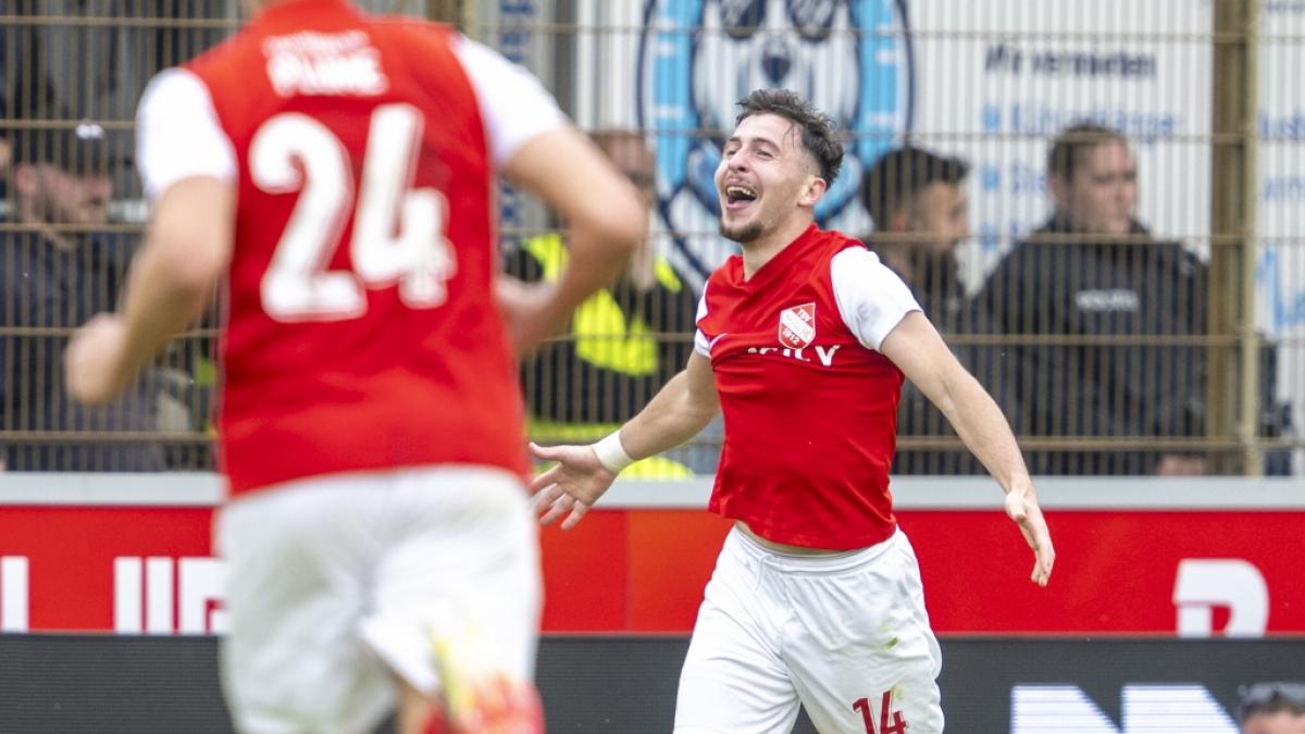 Marko Ilic vom TSV Havelse beim Torjubel (Archivbild). (Foto)