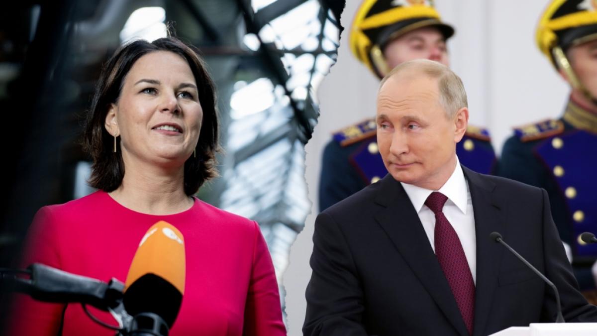 Putin will mit einer Propaganda-Kampagne offenbar Annalena Baerbock verhindern. (Foto)