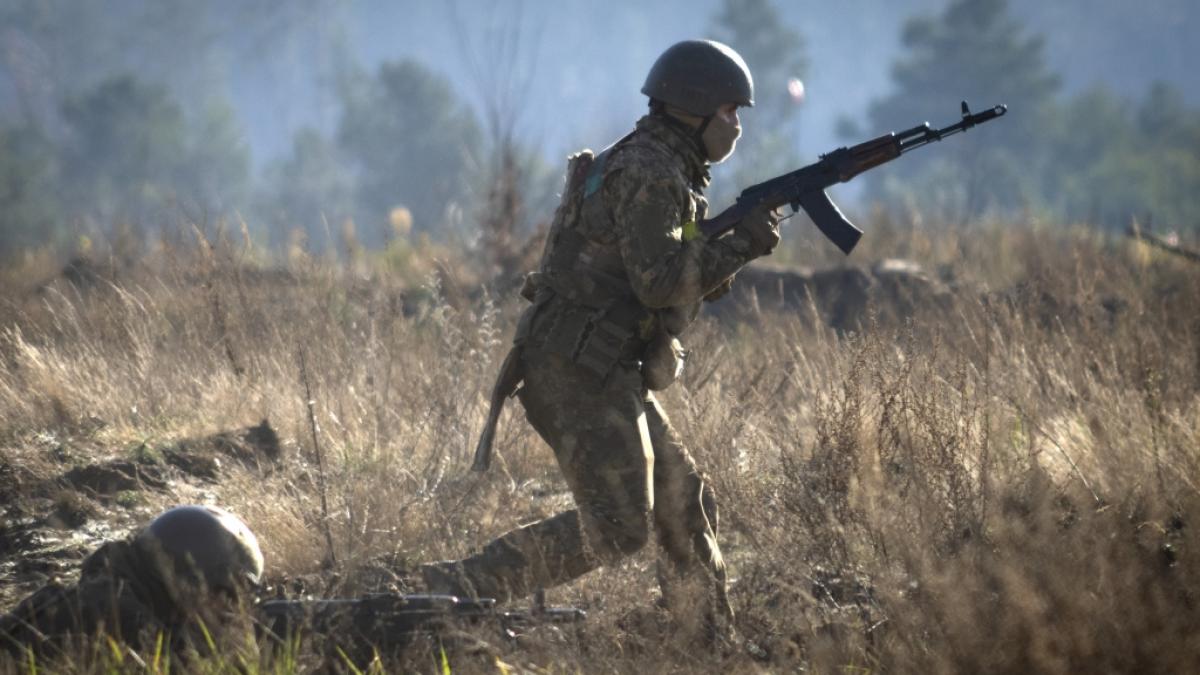 Ukrainische Soldaten (hier bei einer Ausbildung) wollen weiter die von Russland annektierte Halbinsel Krim zur&uuml;ckerobern. (Foto)