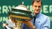 Roger Federer als Gewinner der ATP-Tour 2017 in Halle/Westfalen.