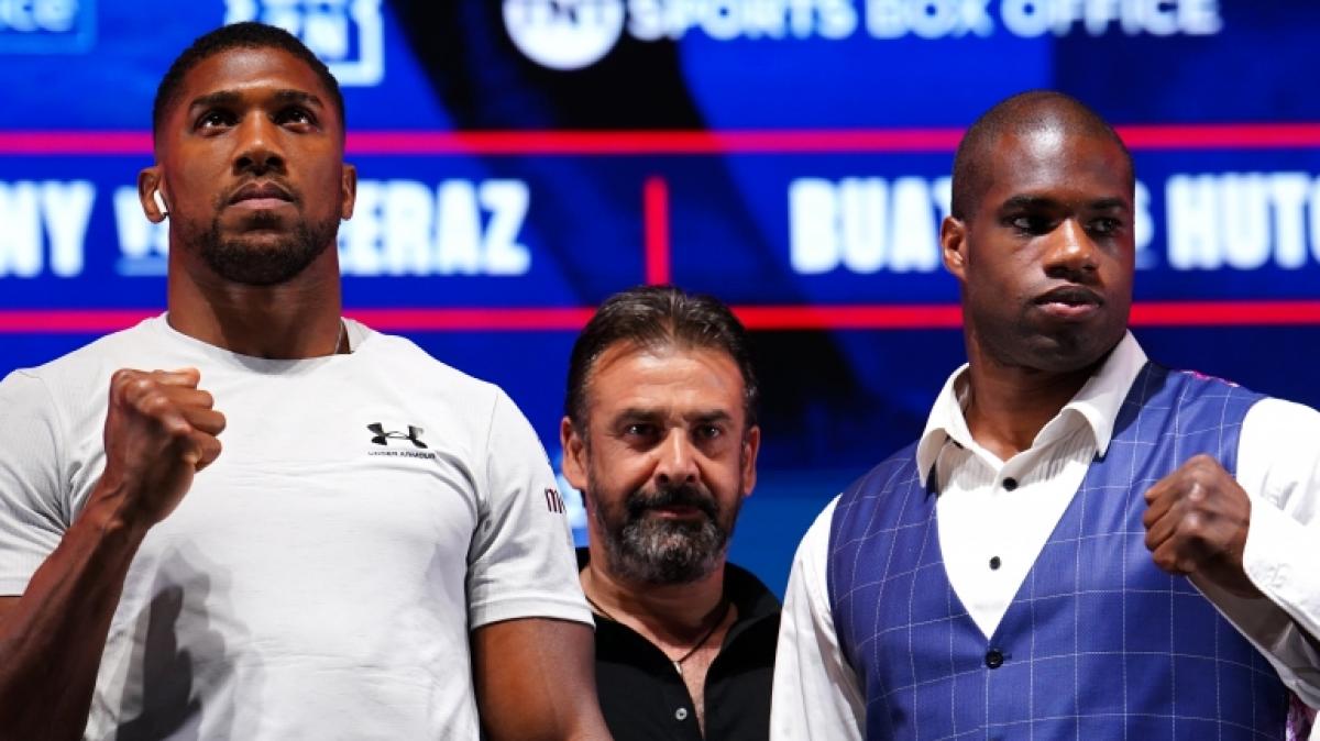 Anthony Joshua (links) oder Daniel Dubois: Wer holt die IBF-WM im Schwergewicht? (Foto)