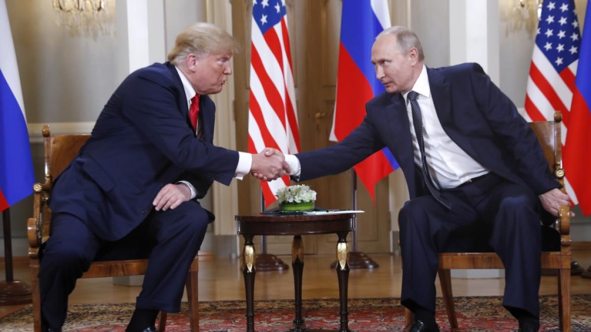 Donald Trump und Wladimir Putin im Jahr 2018. (Foto)