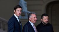 Jared Kushner (l.), Steve Witkoff (M.) und Wolodymyr Selenskyj.