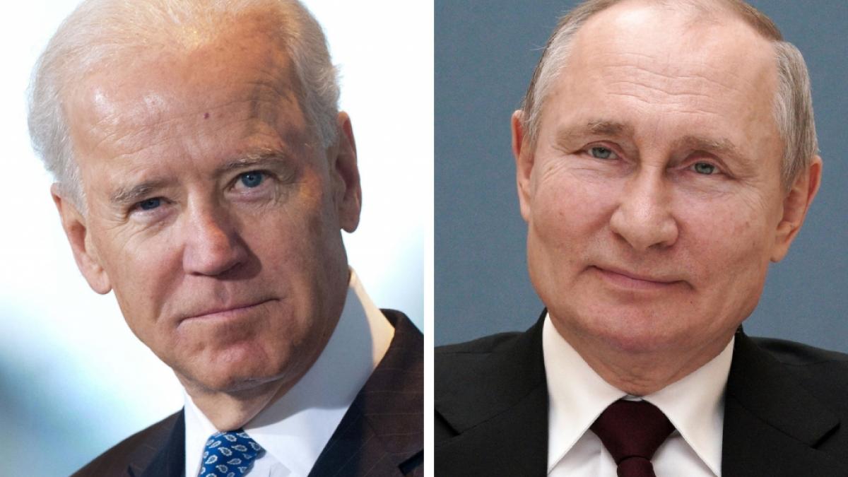 US-Pr&auml;sident Biden hat Russlands Pr&auml;sident Putin im Falle einer Ukraine-Invasion mit harten Sanktionen gedroht. (Foto)