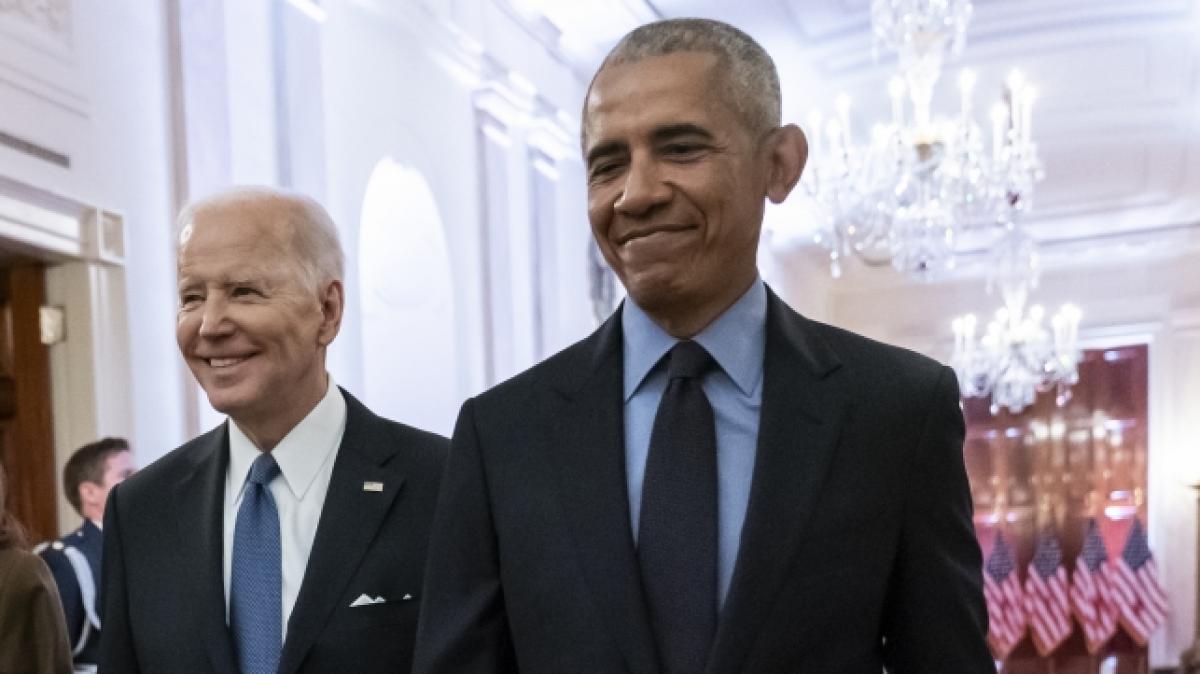 Barack Obama stahl Joe Biden bei seiner R&uuml;ckkehr ins Wei&szlig;e Haus die Show. (Foto)