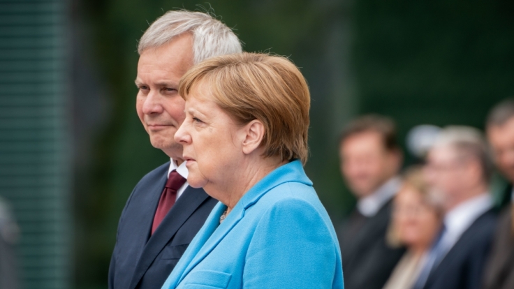 Angela Merkel sorgte beim Empfang des finnischen Ministerpräsidenten Antti Rinne mit einem neuen Zitter-Anfall für Bestürzung.