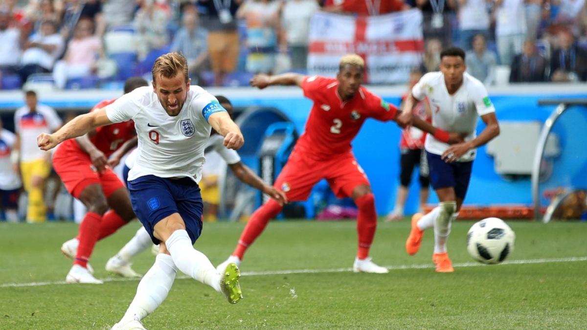 Englands Superstar Harry Kane in Aktion. (Foto)