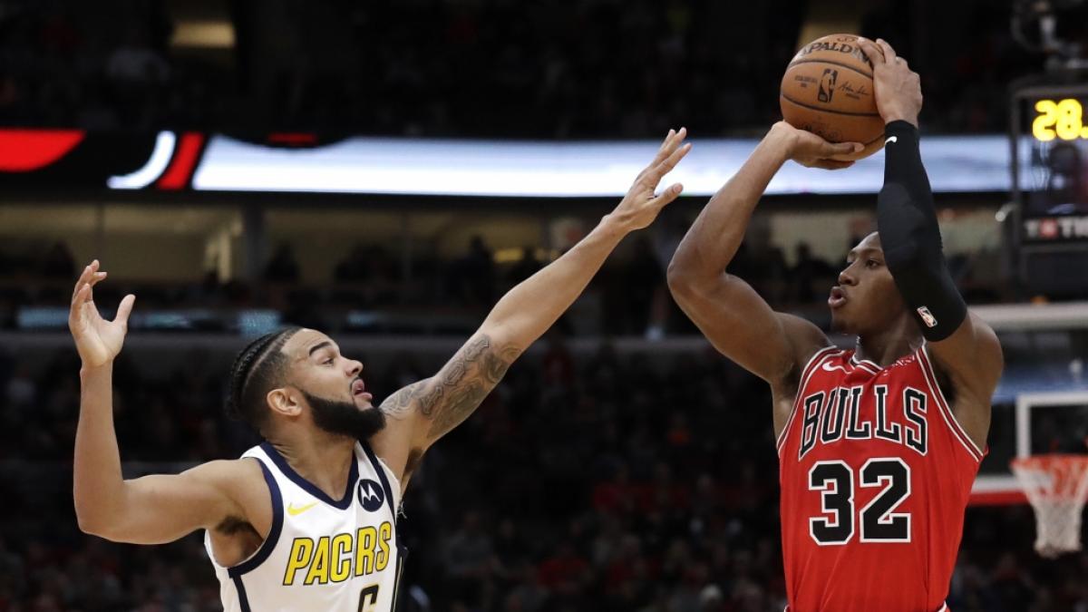 Kris Dunn (3) von den Chicago Bulls wirft den Ball, am 04.01.2019. (Symbolbild) (Foto)