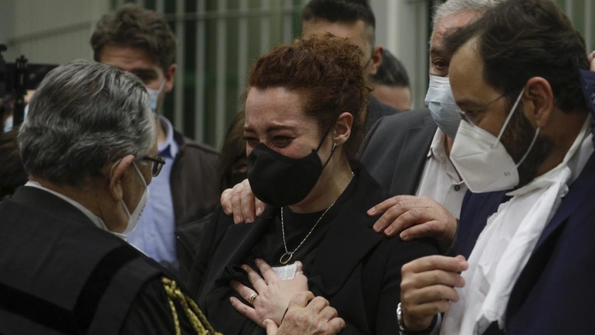 Rosa Maria Esilio, Witwe des italienischen Carabinieri-Polizisten Mario Cerciello Rega, w&auml;hrend des Prozesses in Rom. (Foto)