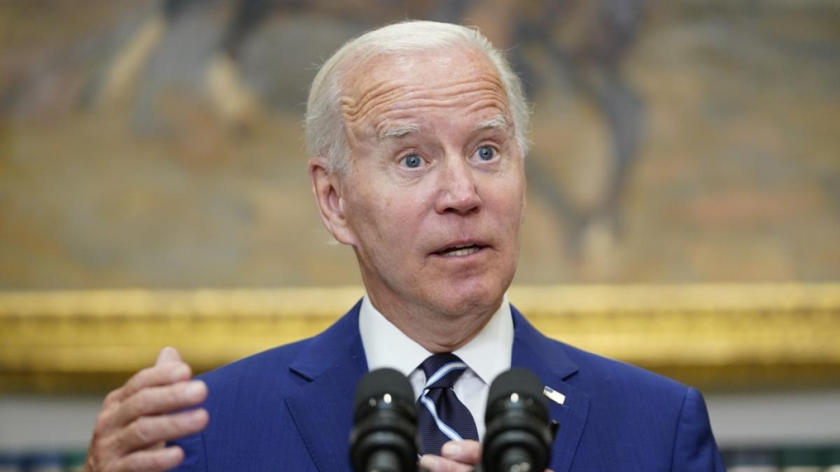 Joe Biden wird von Trumps Sohn verspottet. (Foto)