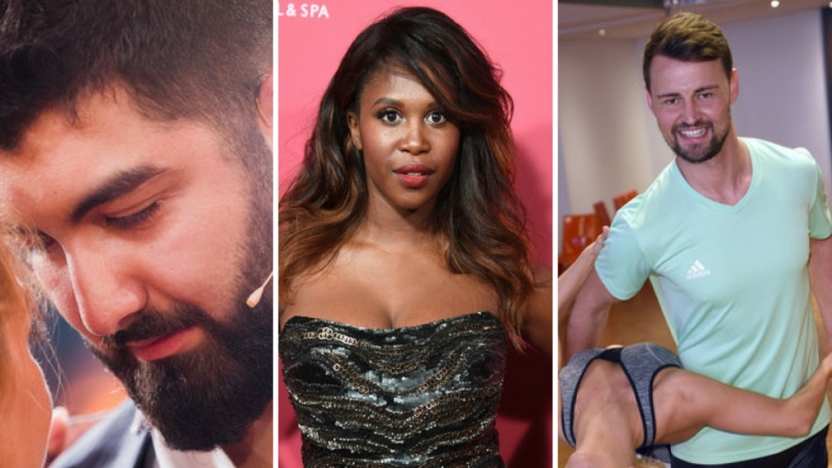 Sowohl "Let's Dance"-Jurorin Motsi Mabuse (Mitte) als auch die Kandidaten Faisal Kawusi (links) und Heinrich Popow (rechts) wurden Opfer von rassistischen Anfeindungen und Beleidigungen. (Foto)