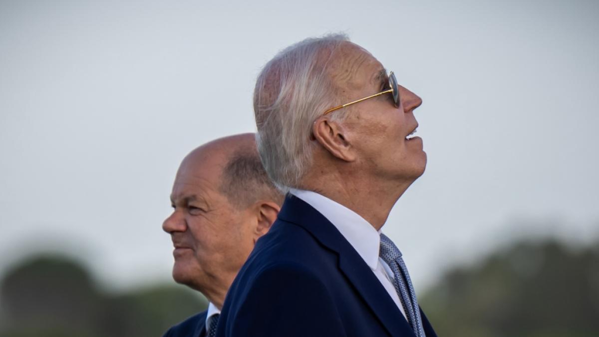 Olaf Scholz hofft trotz massiver Ausf&auml;lle weiter auf einen Wahlsieg von Joe Biden bei den US-Wahlen im November. (Foto)