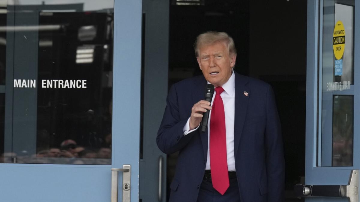 Donald Trump soll durch eine KI ersetzt worden sein. (Foto)